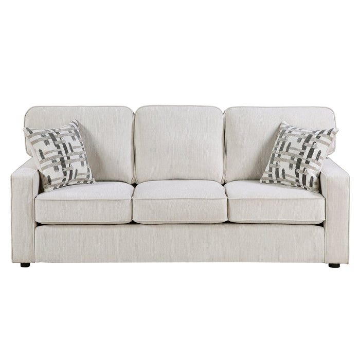 Homelegance - Frances 2 Piece Sofa Set in Beige - 9748BEG*2 - GreatFurnitureDeal