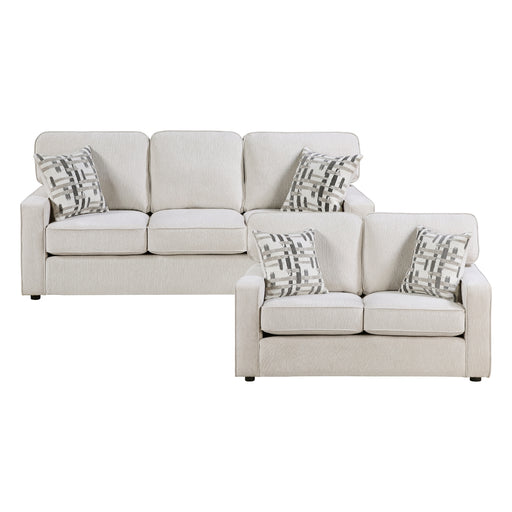 Homelegance - Frances 2 Piece Sofa Set in Beige - 9748BEG*2 - GreatFurnitureDeal