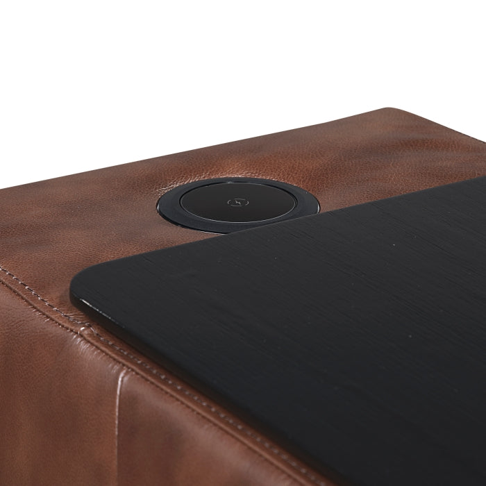 Homelegance - Sutton 6 Piece Modular Power Reclining Sectional in Brown - 9790BRW*6LRRRPWH - GreatFurnitureDeal