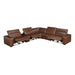Homelegance - Sutton 6 Piece Modular Power Reclining Sectional in Brown - 9790BRW*6LRRRPWH - GreatFurnitureDeal