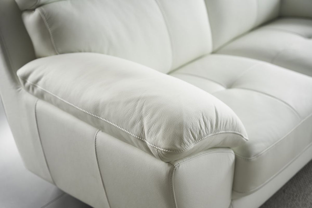 American Eagle Furniture - EK078 White Italian Leather Sofa - EK078-W-SF - GreatFurnitureDeal