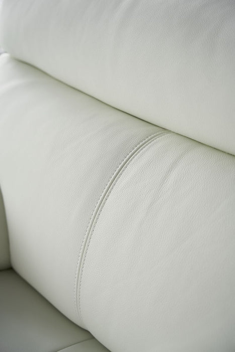 American Eagle Furniture - EK078 White Italian Leather Sofa - EK078-W-SF - GreatFurnitureDeal