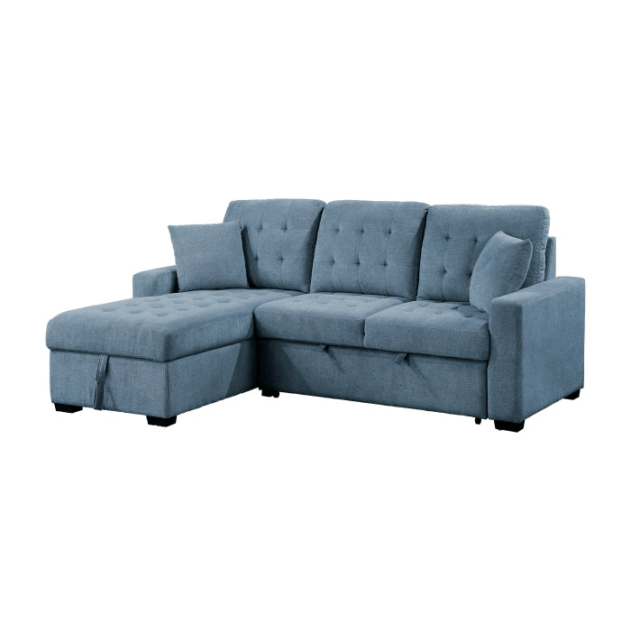 Homelegance - Waitsfield 2 Piece Modular Sectional with Ottoman in Blue - 9816BU*2LCRL - GreatFurnitureDeal