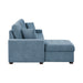 Homelegance - Waitsfield 2 Piece Modular Sectional with Ottoman in Blue - 9816BU*2LCRL - GreatFurnitureDeal