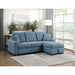 Homelegance - Waitsfield 2 Piece Sectional with Right Chaise in Blue - 9816BU*2LLRC - GreatFurnitureDeal