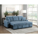 Homelegance - Waitsfield 2 Piece Sectional with Right Chaise in Blue - 9816BU*2LLRC - GreatFurnitureDeal