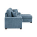 Homelegance - Waitsfield 2 Piece Sectional with Right Chaise in Blue - 9816BU*2LLRC - GreatFurnitureDeal