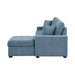 Homelegance - Waitsfield 2 Piece Sectional with Right Chaise in Blue - 9816BU*2LLRC - GreatFurnitureDeal