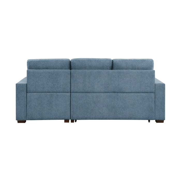 Homelegance - Waitsfield 2 Piece Sectional with Right Chaise in Blue - 9816BU*2LLRC - GreatFurnitureDeal