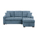 Homelegance - Waitsfield 2 Piece Sectional with Right Chaise in Blue - 9816BU*2LLRC - GreatFurnitureDeal