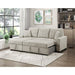 Homelegance - Waitsfield 2 Piece Sectional with Left Chaise, Pull-out Bed and Hidden Storage in Sand - 9816SN*2LCRL - GreatFurnitureDeal