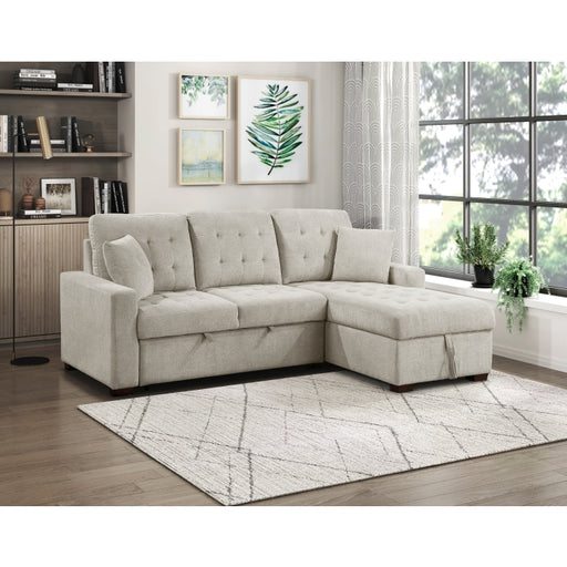 Homelegance - Waitsfield 2 Piece Sectional with Right Chaise in Sand - 9816SN*2LLRC - GreatFurnitureDeal