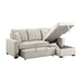 Homelegance - Waitsfield 2 Piece Sectional with Right Chaise in Sand - 9816SN*2LLRC - GreatFurnitureDeal