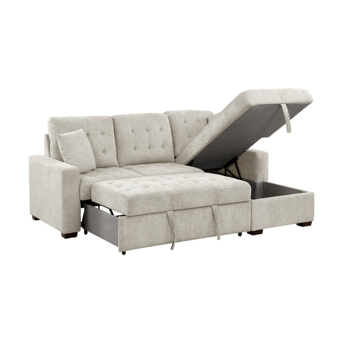 Homelegance - Waitsfield 2 Piece Sectional with Right Chaise in Sand - 9816SN*2LLRC - GreatFurnitureDeal