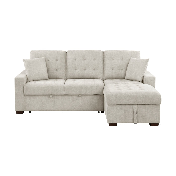 Homelegance - Waitsfield 2 Piece Sectional with Right Chaise in Sand - 9816SN*2LLRC - GreatFurnitureDeal