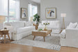 Southern Home Furnishings - Sutton Sofa in Snow - 9900-00 Sutton Snow Slip - GreatFurnitureDeal