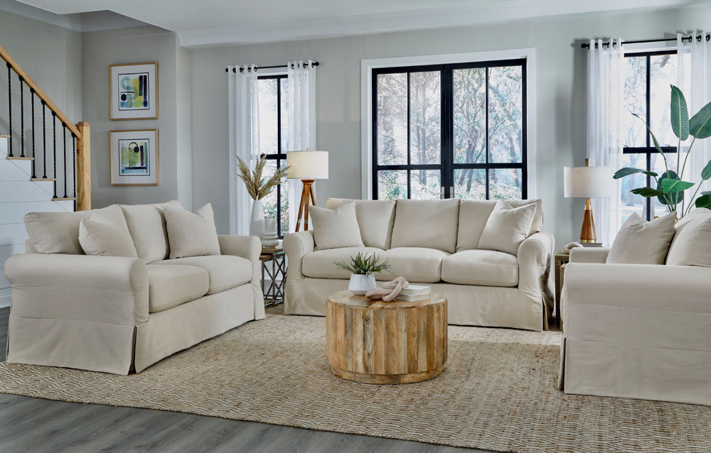 Southern Home Furnishings - Sutton Sofa in Sand - 9901-00 Sutton Sand - GreatFurnitureDeal