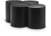 Meridian Furniture - Dimple Black Iron 4pc. Nesting Coffee Table - 99081Black-4D - GreatFurnitureDeal