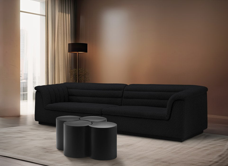 Meridian Furniture - Dimple Black Iron 4pc. Nesting Coffee Table - 99081Black-4D - GreatFurnitureDeal