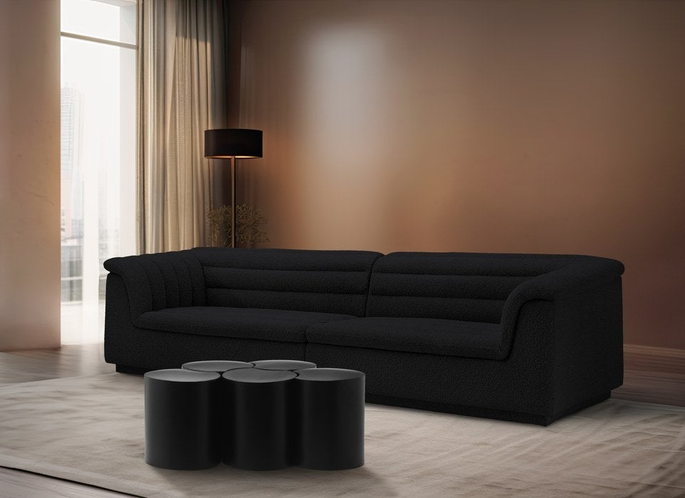 Meridian Furniture - Dimple Black Iron 5pc. Nesting Coffee Table - 99081Black-5C - GreatFurnitureDeal