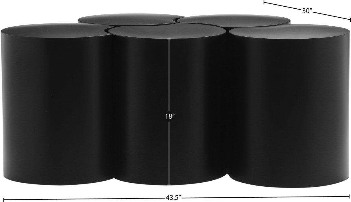 Meridian Furniture - Dimple Black Iron 5pc. Nesting Coffee Table - 99081Black-5C - GreatFurnitureDeal