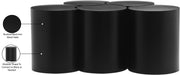Meridian Furniture - Dimple Black Iron 5pc. Nesting Coffee Table - 99081Black-5C - GreatFurnitureDeal