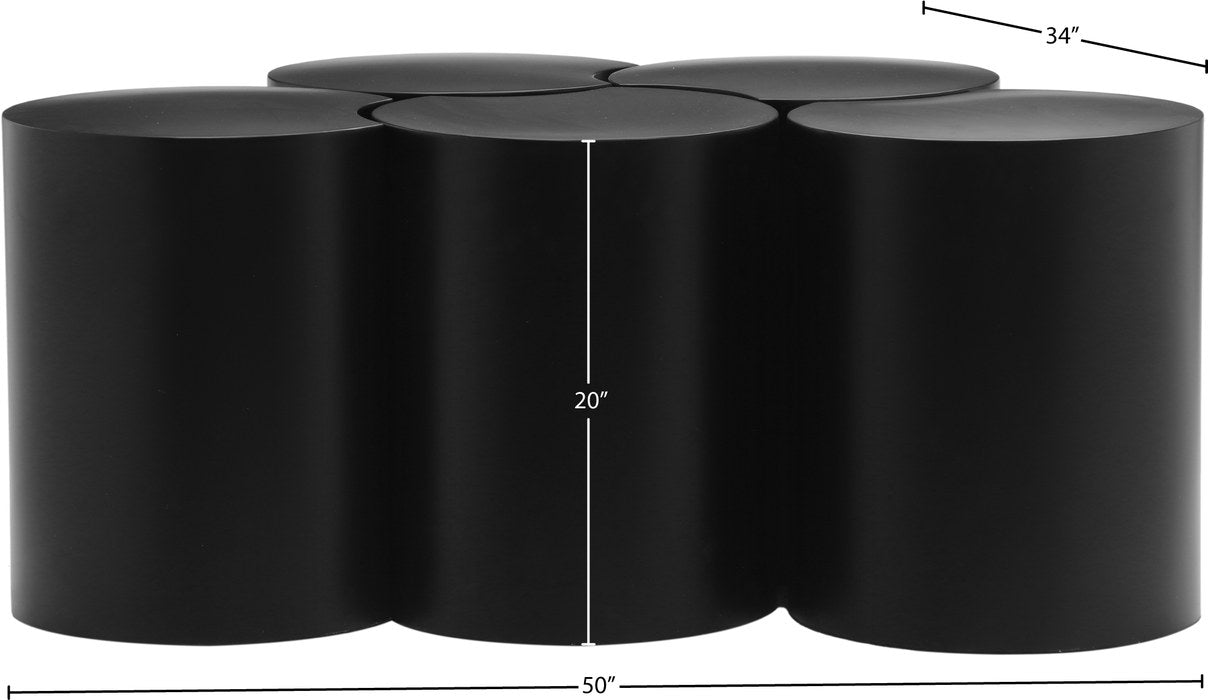 Meridian Furniture - Dimple Black Iron 5pc. Nesting Coffee Table - 99081Black-5D - GreatFurnitureDeal