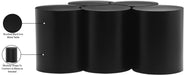 Meridian Furniture - Dimple Black Iron 5pc. Nesting Coffee Table - 99081Black-5D - GreatFurnitureDeal