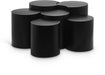 Meridian Furniture - Dimple Black Iron 6pc. Nesting Coffee Table - 99081Black-6A - GreatFurnitureDeal