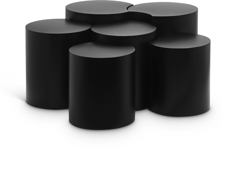 Meridian Furniture - Dimple Black Iron 6pc. Nesting Coffee Table - 99081Black-6A - GreatFurnitureDeal