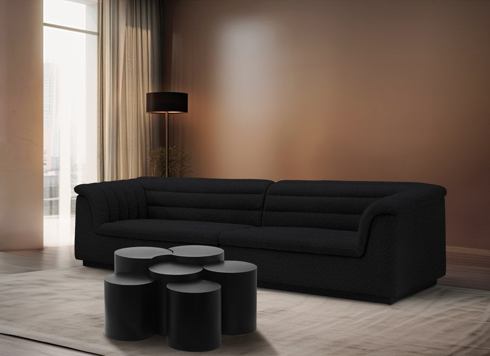 Meridian Furniture - Dimple Black Iron 6pc. Nesting Coffee Table - 99081Black-6A - GreatFurnitureDeal
