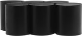 Meridian Furniture - Dimple Black Iron 6pc. Nesting Coffee Table - 99081Black-6B - GreatFurnitureDeal