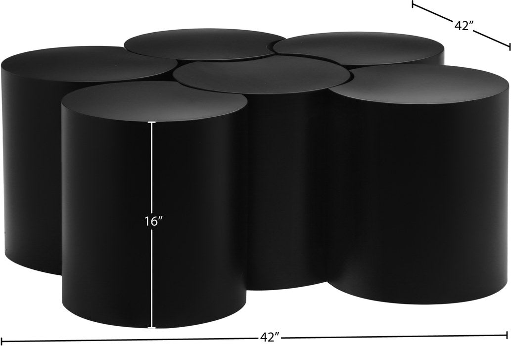 Meridian Furniture - Dimple Black Iron 6pc. Nesting Coffee Table - 99081Black-6B - GreatFurnitureDeal