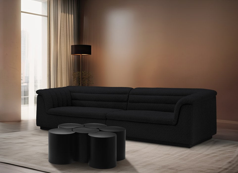 Meridian Furniture - Dimple Black Iron 6pc. Nesting Coffee Table - 99081Black-6C - GreatFurnitureDeal
