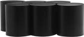 Meridian Furniture - Dimple Black Iron 6pc. Nesting Coffee Table - 99081Black-6C - GreatFurnitureDeal