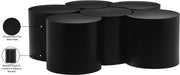 Meridian Furniture - Dimple Black Iron 6pc. Nesting Coffee Table - 99081Black-6C - GreatFurnitureDeal