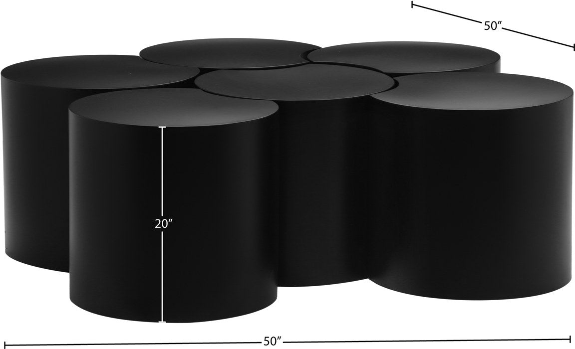 Meridian Furniture - Dimple Black Iron 6pc. Nesting Coffee Table - 99081Black-6D - GreatFurnitureDeal