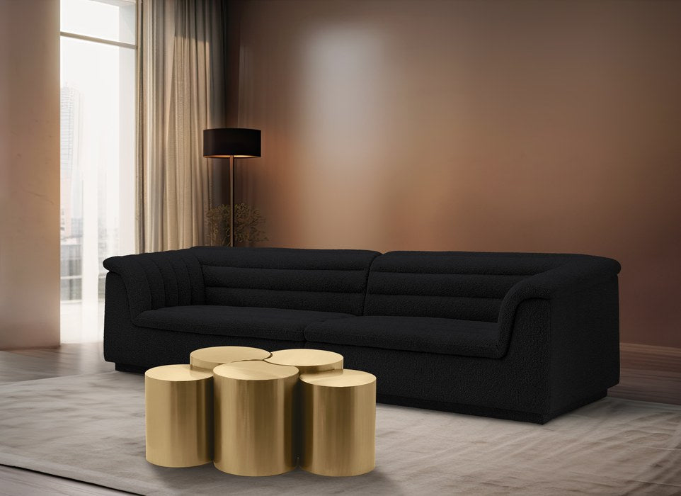 Meridian Furniture - Dimple Gold Iron 5pc. Nesting Coffee Table - 99081Gold-5A - GreatFurnitureDeal