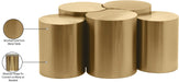 Meridian Furniture - Dimple Gold Iron 5pc. Nesting Coffee Table - 99081Gold-5A - GreatFurnitureDeal