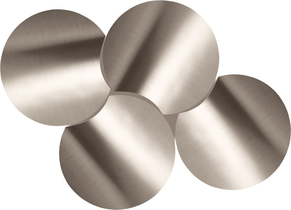 Meridian Furniture - Dimple Silver Iron 4pc. Nesting Coffee Table - 99081Silver-4D - GreatFurnitureDeal