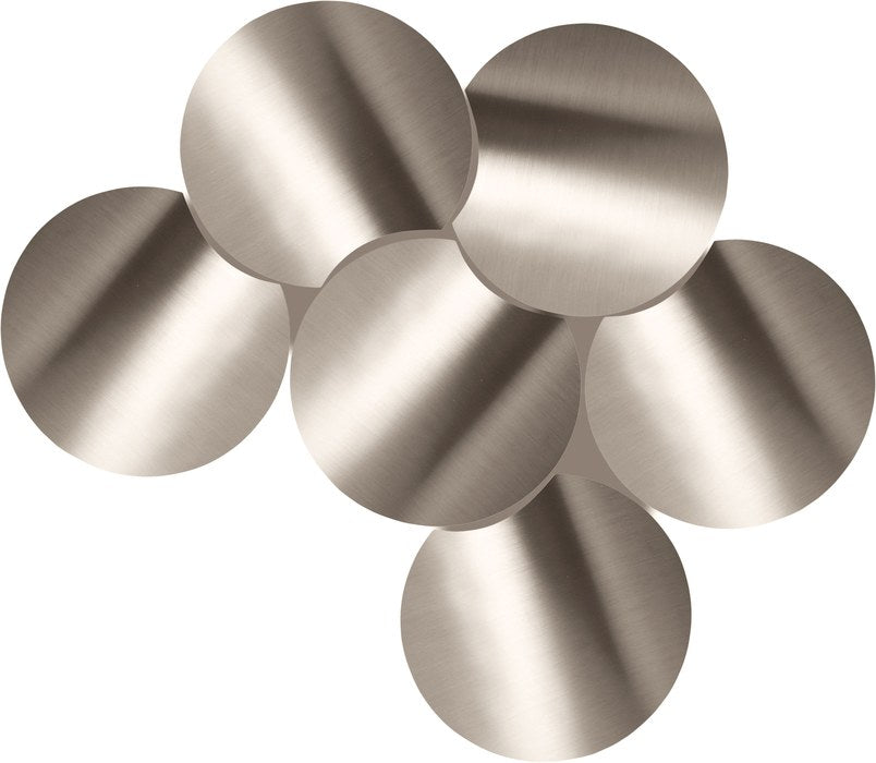 Meridian Furniture - Dimple Silver Iron 6pc. Nesting Coffee Table - 99081Silver-6A - GreatFurnitureDeal