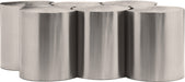 Meridian Furniture - Dimple Silver Iron 6pc. Nesting Coffee Table - 99081Silver-6C - GreatFurnitureDeal