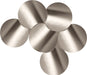Meridian Furniture - Dimple Silver Iron 6pc. Nesting Coffee Table - 99081Silver-6C - GreatFurnitureDeal