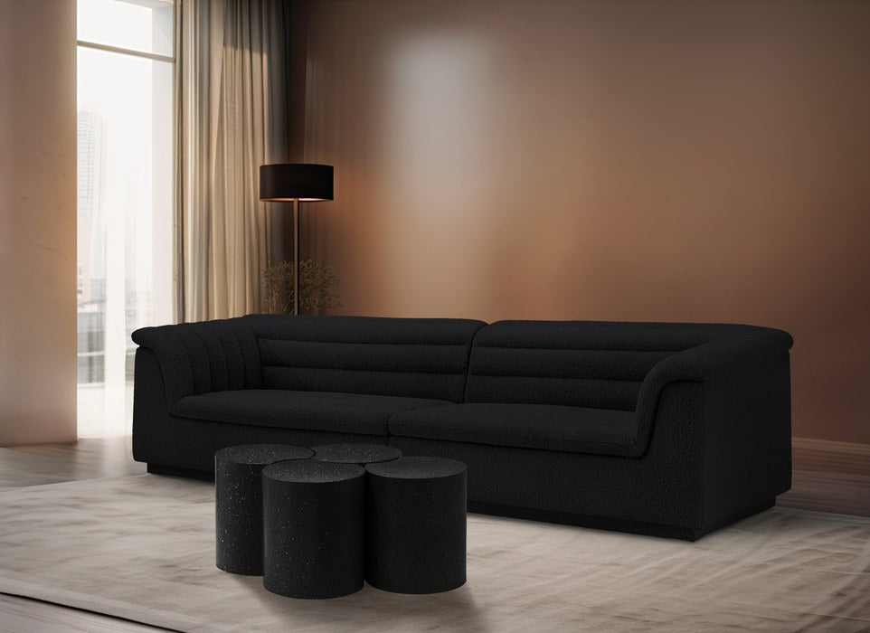Meridian Furniture - Dimple Black Iron 4pc. Nesting Coffee Table - 99084Black-4D - GreatFurnitureDeal