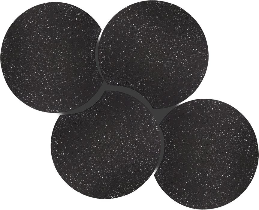 Meridian Furniture - Dimple Black Iron 4pc. Nesting Coffee Table - 99084Black-4D - GreatFurnitureDeal