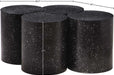 Meridian Furniture - Dimple Black Iron 4pc. Nesting Coffee Table - 99084Black-4D - GreatFurnitureDeal