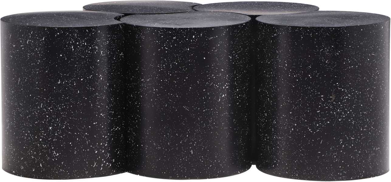 Meridian Furniture - Dimple Black Iron 5pc. Nesting Coffee Table - 99084Black-5C - GreatFurnitureDeal