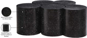 Meridian Furniture - Dimple Black Iron 5pc. Nesting Coffee Table - 99084Black-5C - GreatFurnitureDeal