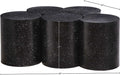 Meridian Furniture - Dimple Black Iron 5pc. Nesting Coffee Table - 99084Black-5D - GreatFurnitureDeal