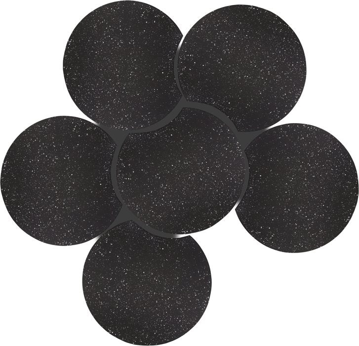 Meridian Furniture - Dimple Black Iron 6pc. Nesting Coffee Table - 99084Black-6B - GreatFurnitureDeal